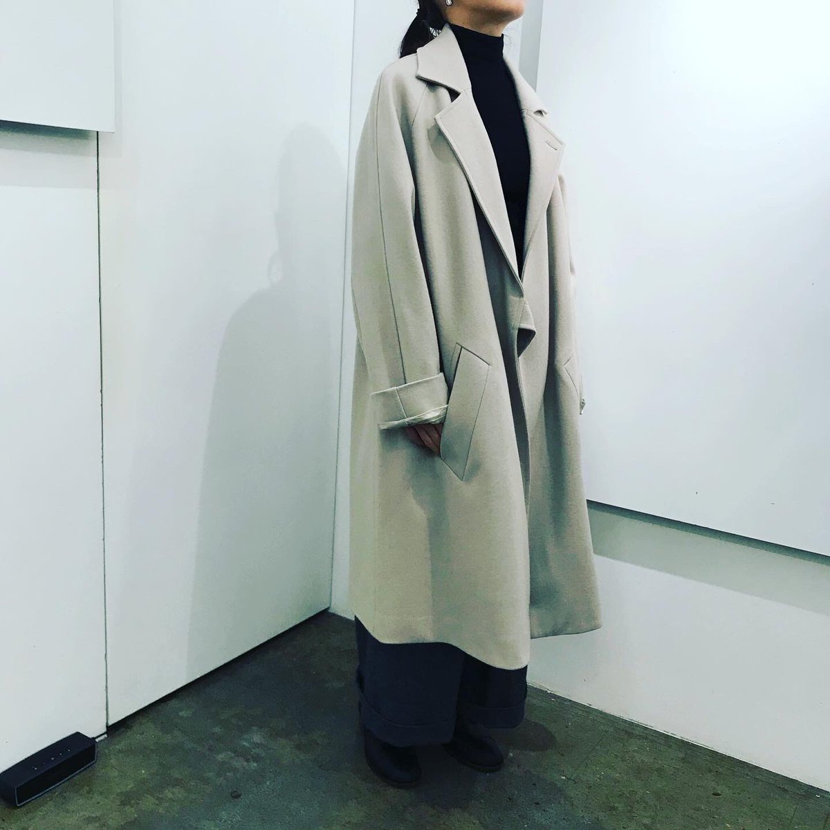 シルバー/レッド smoothday スプリットラグランオーバーコート 3