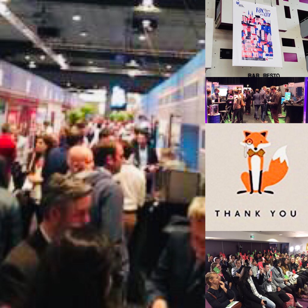 AngersTech's tweet photo. 🦊 #Whatdoesthefoxsay ? Merci ! Nous avons enregistré 617 entrées hier pour notre événement #Foxinthecity sur le #territoireintelligent à #Angers. 1ère édition réussie ! Merci à vous - #entreprise #startup #PME #Collectivites - d’y avoir cru et RV l’an prochain ! #SmartCity #CW https://t.co/vqpMAWcrJa