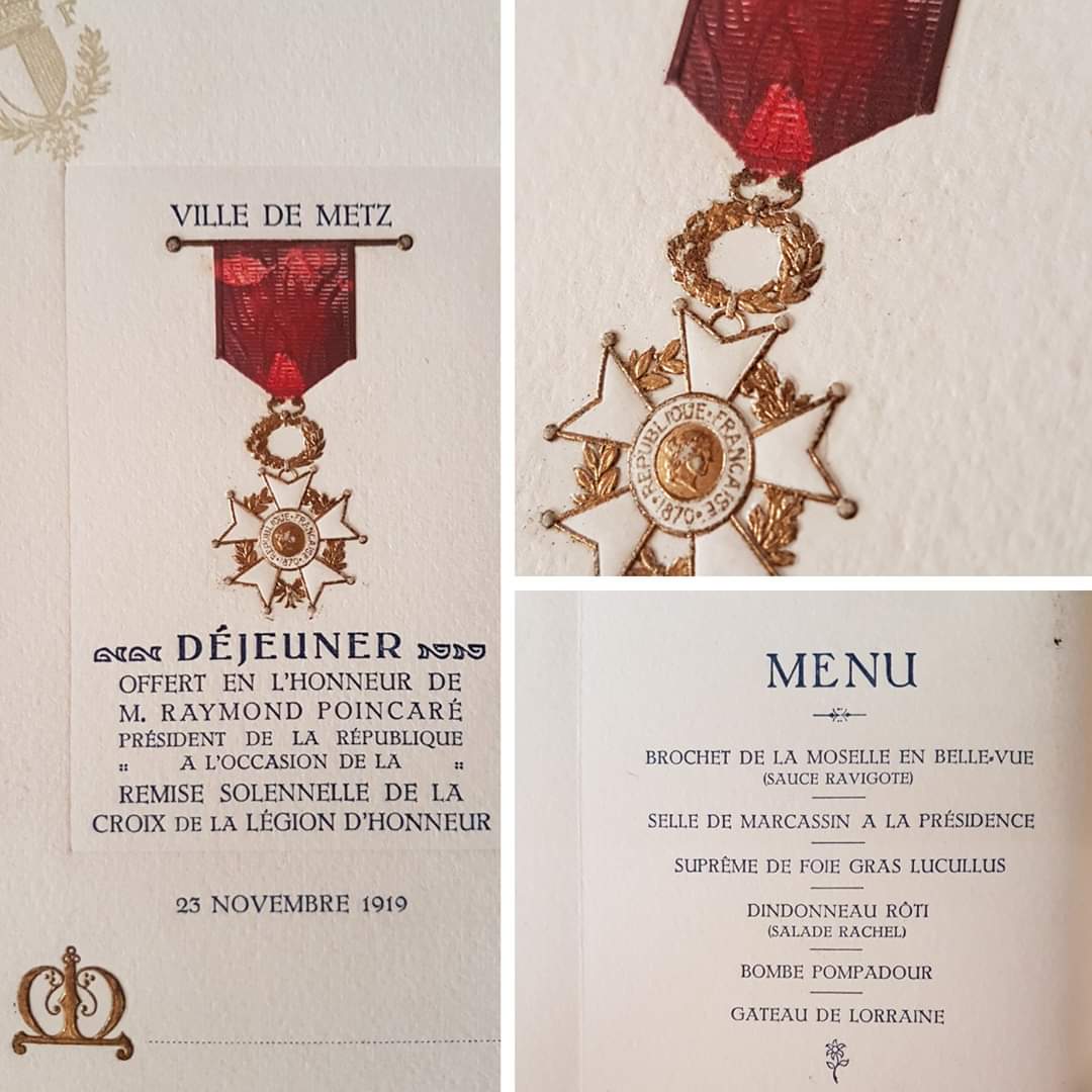 Archives De Metz Il Y A 100 Ans Tout Juste Aujourd Hui Notre Ville Mairiedemetz Recevait La Croix De La Legion D Honneur Le Dimanche 23 Novembre 1919 Par Le President Raymond