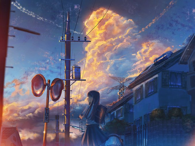 「long hair utility pole」 illustration images(Latest)｜7pages