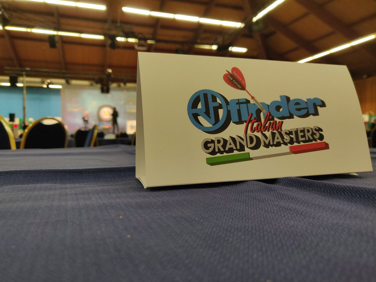 finderitalia's tweet photo. Tutto pronto per il #FinderItalianGrandMasters 2019 🎯 Sono aperte le registrazioni!
Primo appuntamento 🔜 SINGOLO MASCHILE - ore 10!
#welovedarts #freccette #figm19 #figftour #bdotour
@FIGFItalia https://t.co/ZvnCZzGUSM