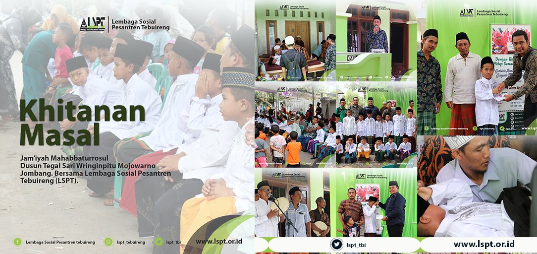 lspt_tbi's tweet photo. Khitanan masala yan diselenggarakan oleh Jamiyyah Mahabbaturrosul Dusun Tegal Sari Wringin pitu Mojowarno Jombang bersama Lembaga Sosial Pesantren Tebuireng (LSPT).
#lspt #tebuireng https://t.co/xxBlq7txVv