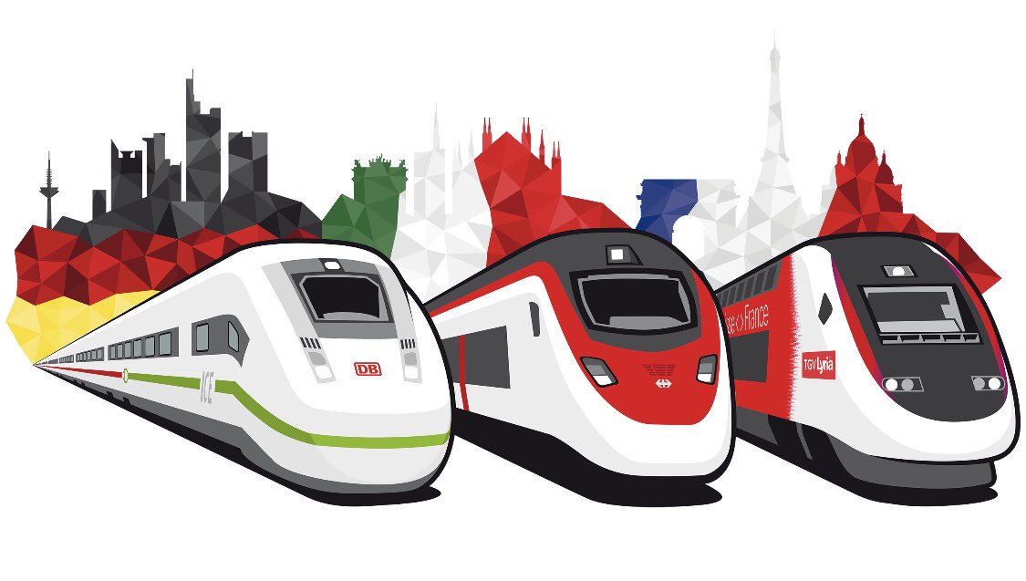 sbbnews's tweet image. Grosser Bahnhof für drei neue Züge in Zürich HB

#SBB und Partnerbahnen #DB, #SNCF, #TGVLyria und #Trenitalia bauen Angebot im internationalen #Bahnverkehr in #Europa aus und präsentieren die drei Neuen: ICE 4, Giruno und TGV 2N2.