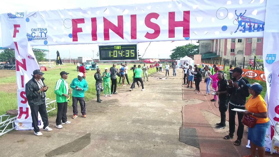 onitshacitym's tweet photo. Crossing the finish line brings forth a lot of emotions 😍

You feel this type of happiness only after 21 kilometers of running....
How did you feel crossing the finish line? 🏃‍♀️ 

#OnitshaCityMarathon #WinYourRace #MarathonMotivation #ProudFinisher #Onitsha #WeRunthis https://t.co/kuWB1YfIIZ
