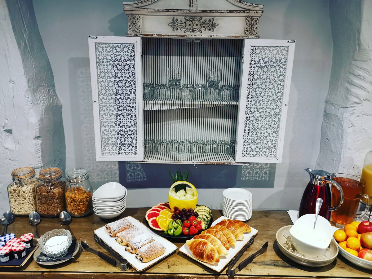 Our continental buffet set up ready for today's breakfast, where guests can help themselves as well as ordering something from our cooked breakfast range featuring eggs Benedict, full English and more.

Also available to outside public for £12.95 per person