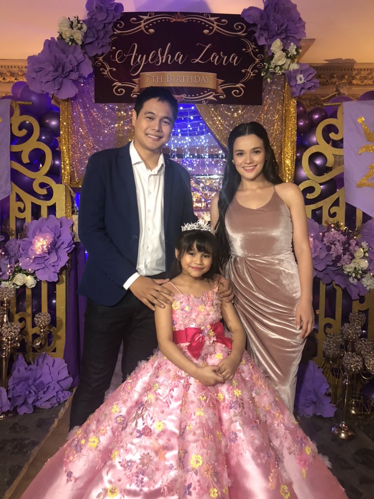 Rey Soldevilla and Beautiful Justice Star Yasmien Kurdi hold a grand Disney themed 7th Birthday Celebration for their daughter Ayesha @gmanews @TheRealYasmien
