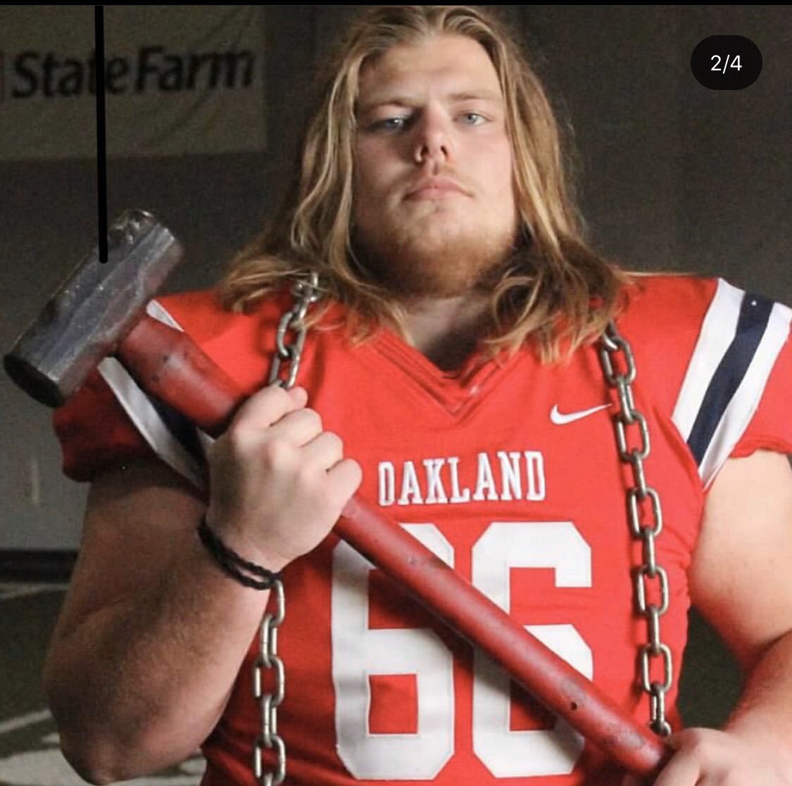 TateHowland's tweet photo. Gonna tell my kids this was Thor https://t.co/twNr4emOBU