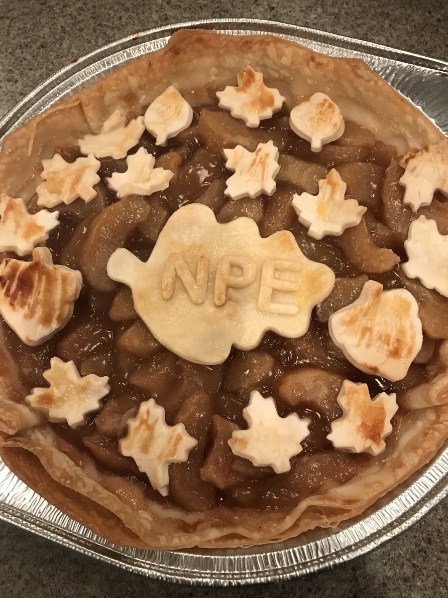 TiedeWhite's tweet photo. We have the best PTO at NPE.  Thank you for the pie.  Look how cute this HOMEMADE pie is! https://t.co/JcwwtlEqTg