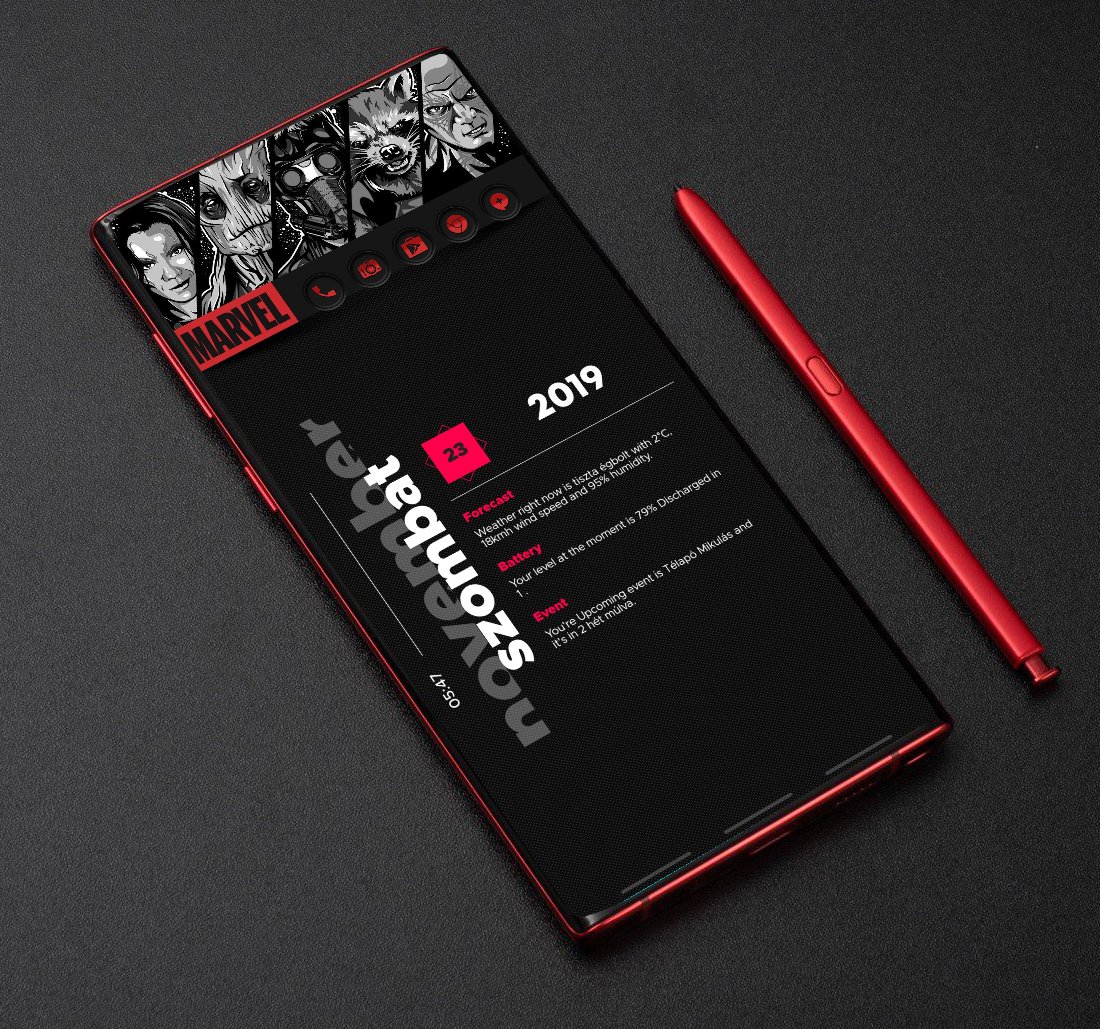 tizenharom13's tweet photo. Thanks to:
@kleinmone #Wallpaper
@ChrisJ4ck jellyfish056 #kwgt
@Jeisonv62840567 #template
Coastal images #red_ icon
@SamsungHungary
@Nova_Launcher https://t.co/wQ6RHL6zVg