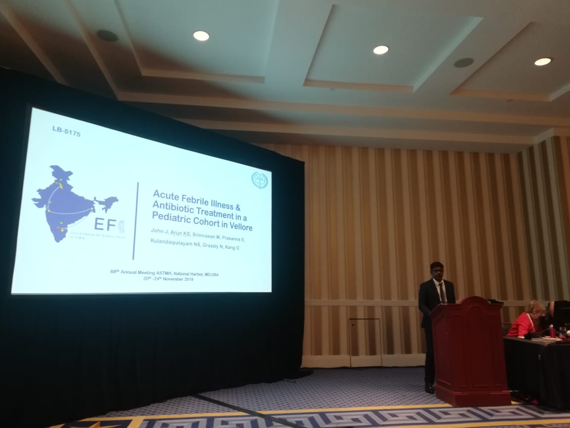 Surv_EFI's tweet photo. @jebujohn @moodan_ and @ArunksDr of the SEFI team presented data on the incidence and burden of typhoid in India at #TropMed19 organised by @ASTMH. Sharing data on such a platform is crucial to promote collaboration and explore novel strategies to #TakeonTyphoid. https://t.co/g9B8RgHyQN