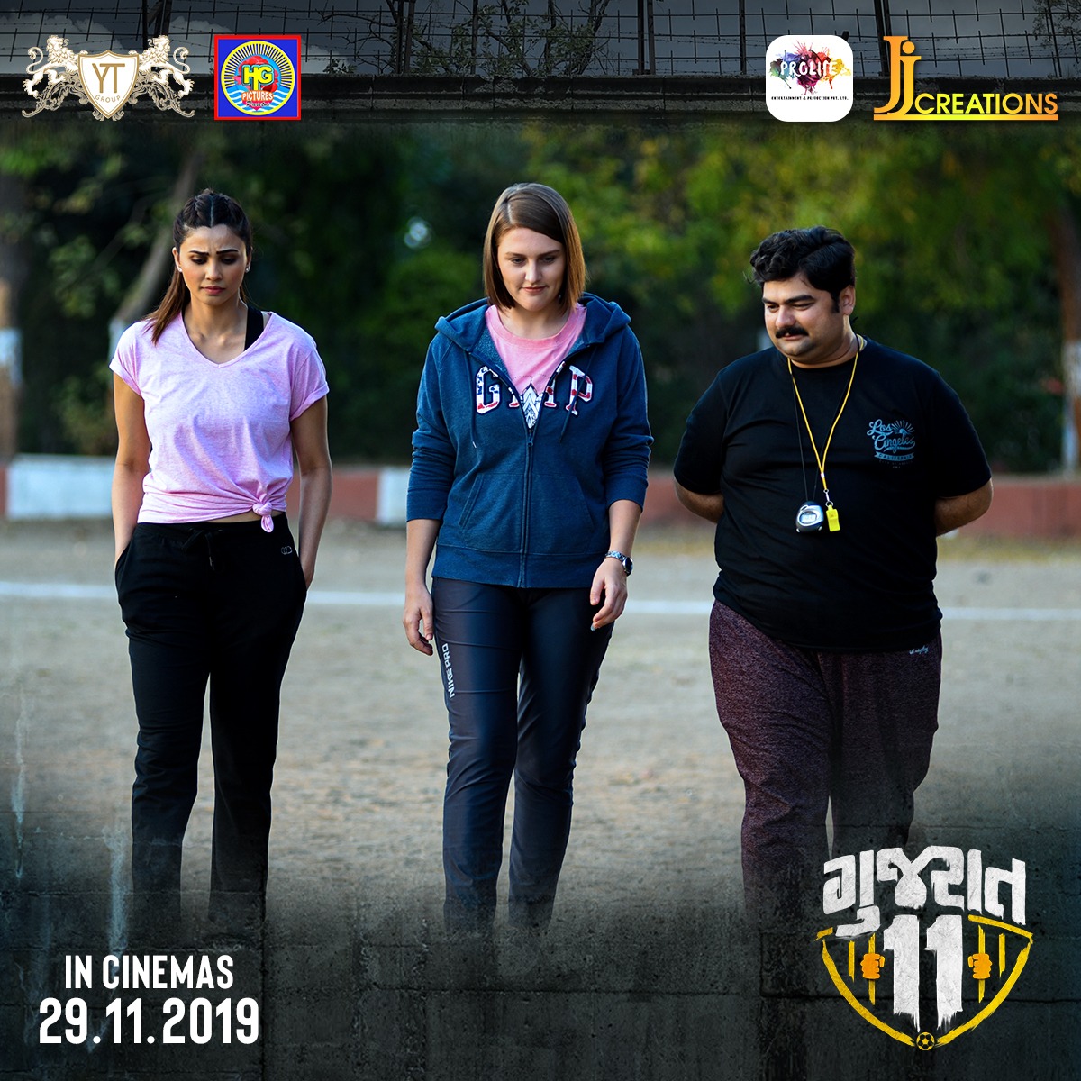 gujarat11film's tweet photo. Practice makes perfection, here we are presenting three backbone of our Gujarat 11 team.

#Gujarat11 #29thNovember #YTEntertainment #HGPictures #ProlifeEntertainment #JJCreations #BehindTheScenes https://t.co/61xasAJaWv