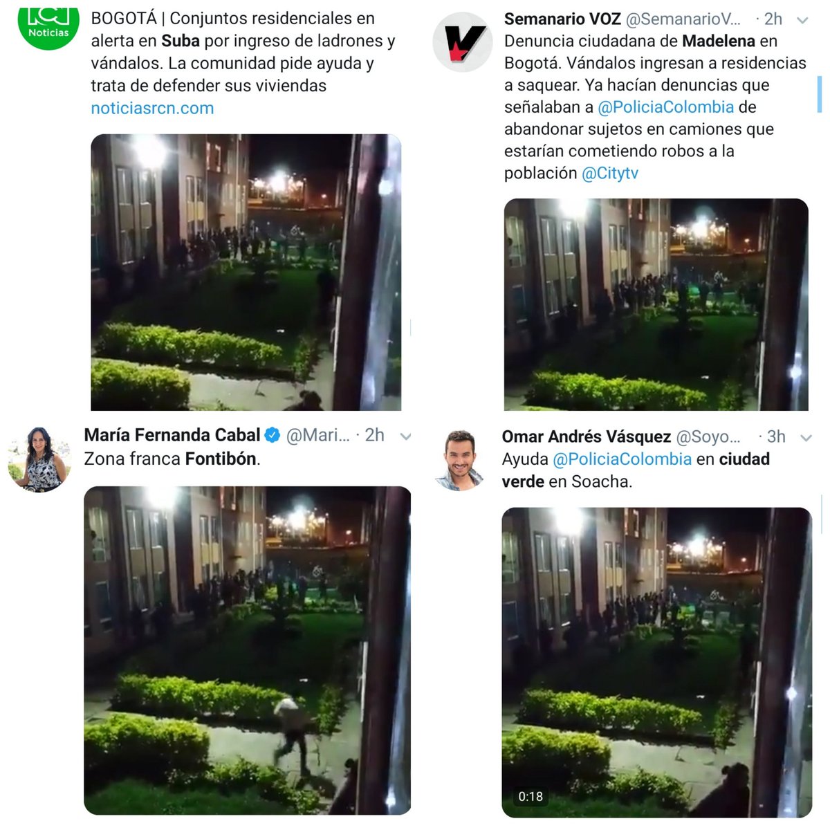 ElianaF97's tweet photo. #teoriadelpanico #Bogota
#ParoNacionalColombia Mismo video de saqueo en diferentes partes de la ciudad https://t.co/fW6OwmLX3u