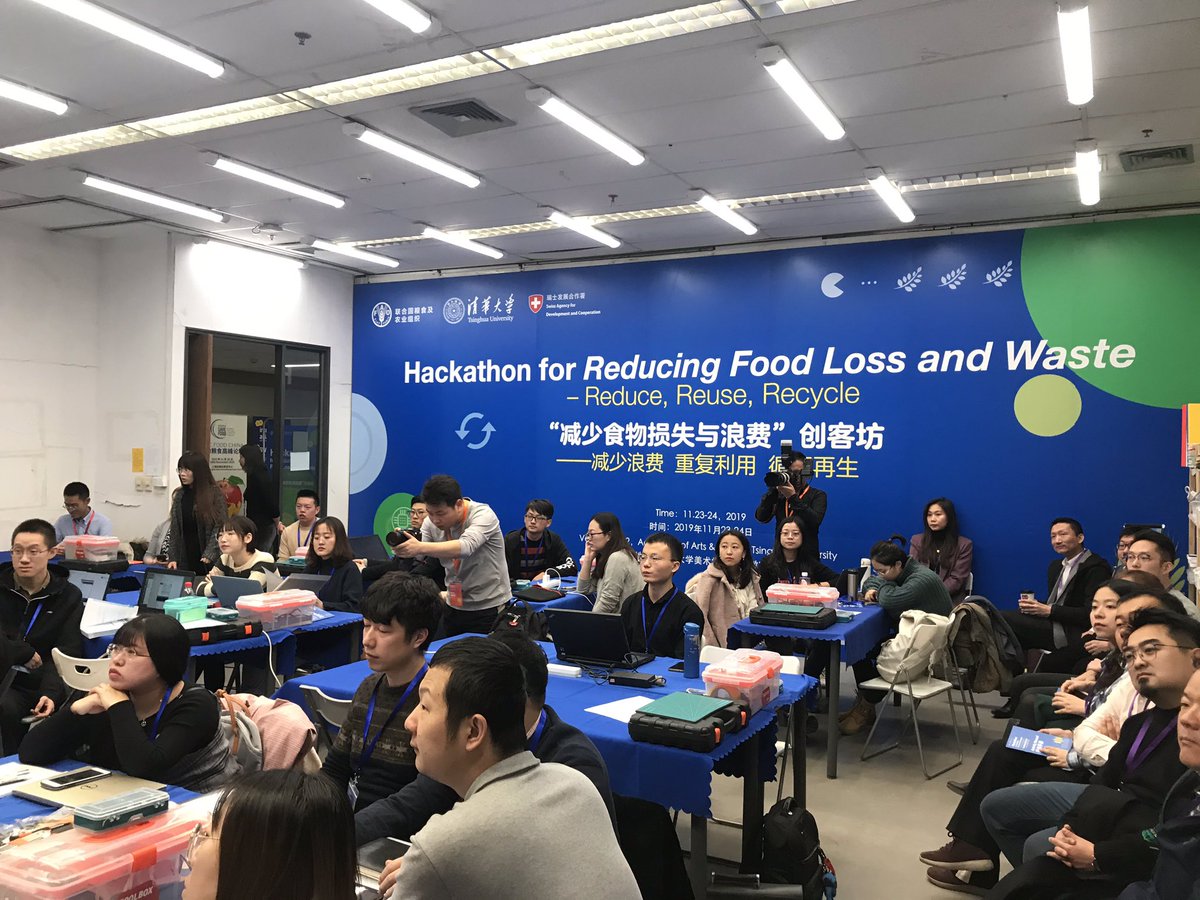 MartinVncnt's tweet photo. #HackAgainstHunger in Action in Beijing: moving from rethoric to solutions with young scientists and social entrepreneurs determined to reduce food Loss and Waste & achieve #SDG12 through #experimentation #innovation #prototyping #designThinking @n_rosellini @FAOAsiaPacific https://t.co/382Sw9xrA7