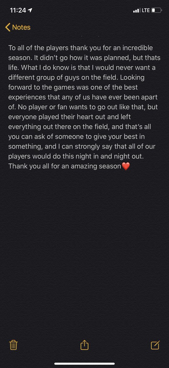 Signing out from football season
