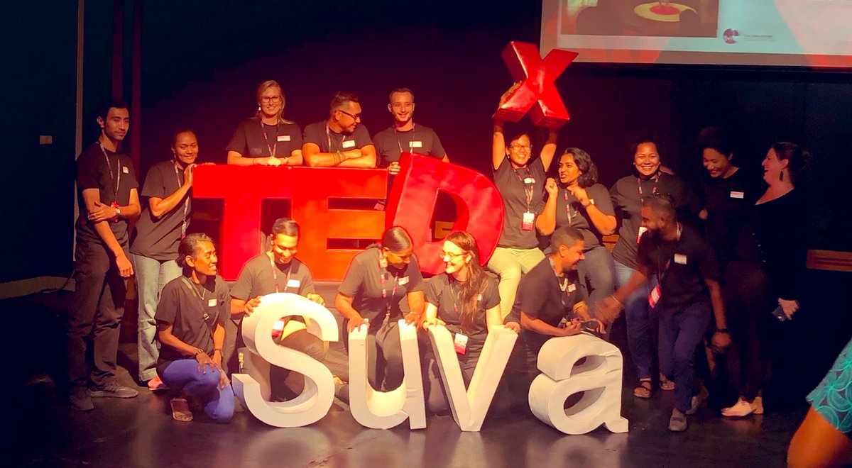 mollypowerstora's tweet photo. Thank you team @TEDxSuva for an INSPIRING afternoon! I laughed, I cried, it was better than cats! But truly, you exceeded my expectations. Watch out, @spc_cps, I may just go start my own business now... 😂 #entrepreneurship #innovation #TedXSuva2019 https://t.co/pQnfDHuogr