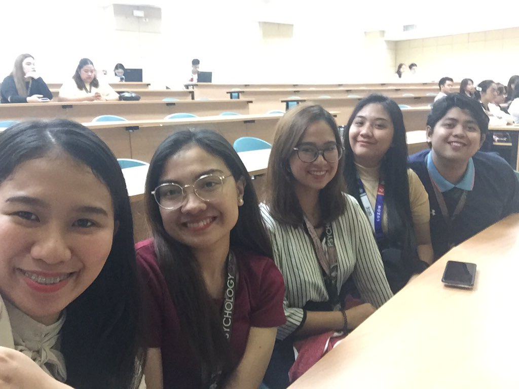 CEUPsychSoc's tweet photo. Now happening: Psychology Societyβs Executive Officers attends Leadership Symposium 2019: Revolution at De Lasalle University.
#BMSLeadershipSymposium
#LeadYourGeneration https://t.co/DkuWDEnCjV