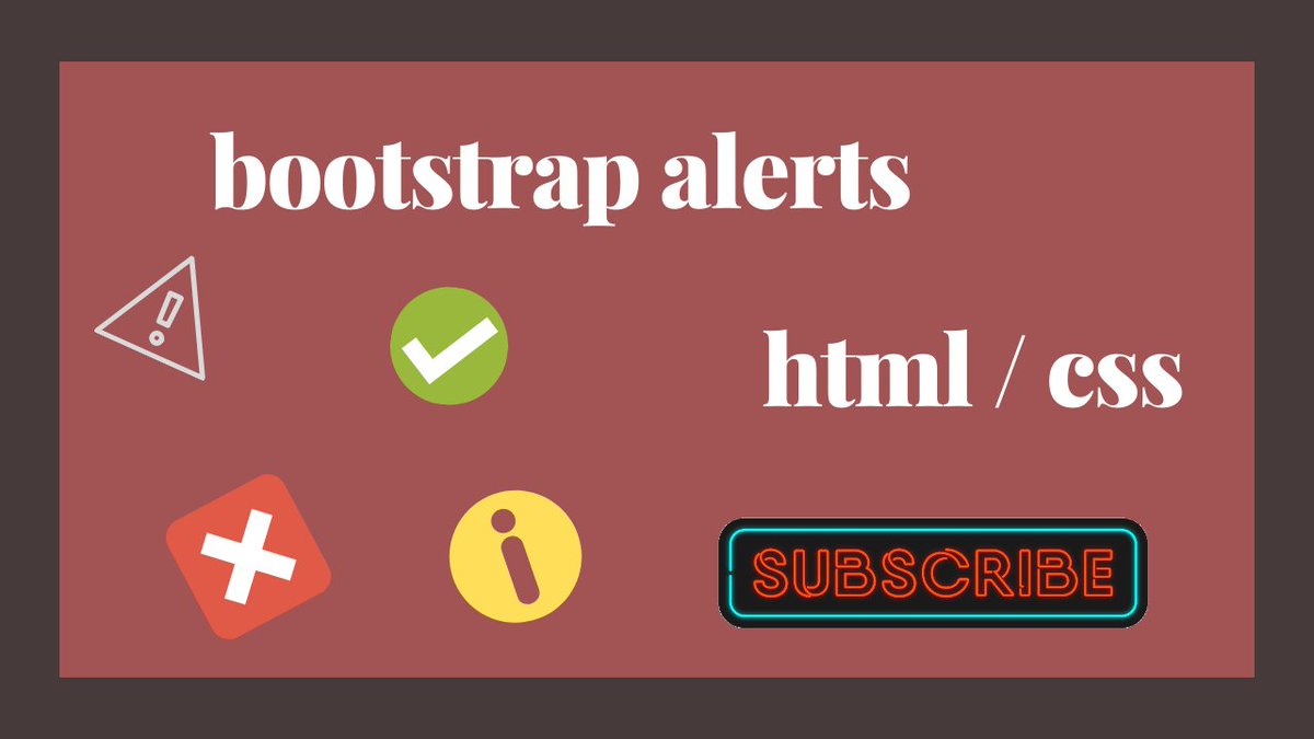 developer_lee's tweet image. Set alerts in your website using boostrap
view share and subscribe
keep support
youtu.be/SOpJ4Sk6l_k