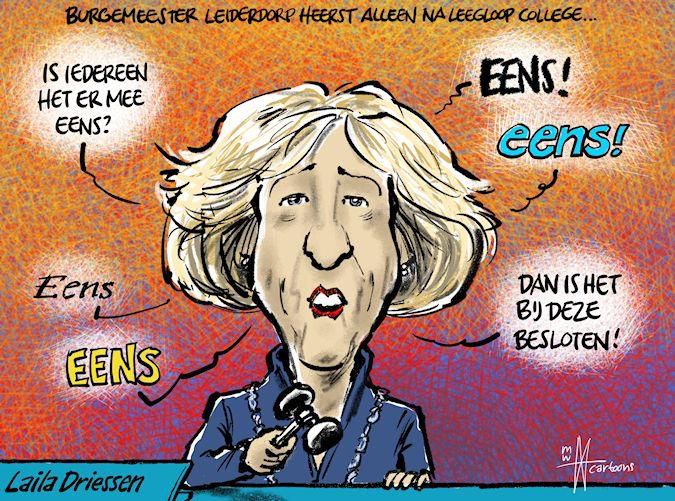 leidschdagblad's tweet photo. Cartoon: Alleenheerser in Leiderdorp tegen wil en dank https://t.co/yi2keyRWbI https://t.co/5unfhDtzQj