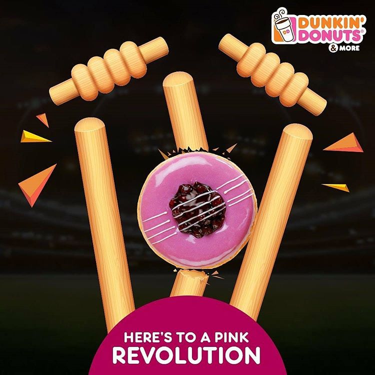 DSIMdigital's tweet photo. People across the globe have witnessed #history when the #pinkball was bowled. 💯
Brands have also taken the opportunity and created some fascinating #creatives on this historic #occasion. 😎
#dunzo #charmis #chingles #dunkindonuts #dsim #SaturdayMotivation #SaturdayVibes https://t.co/c7oZaAGE3k
