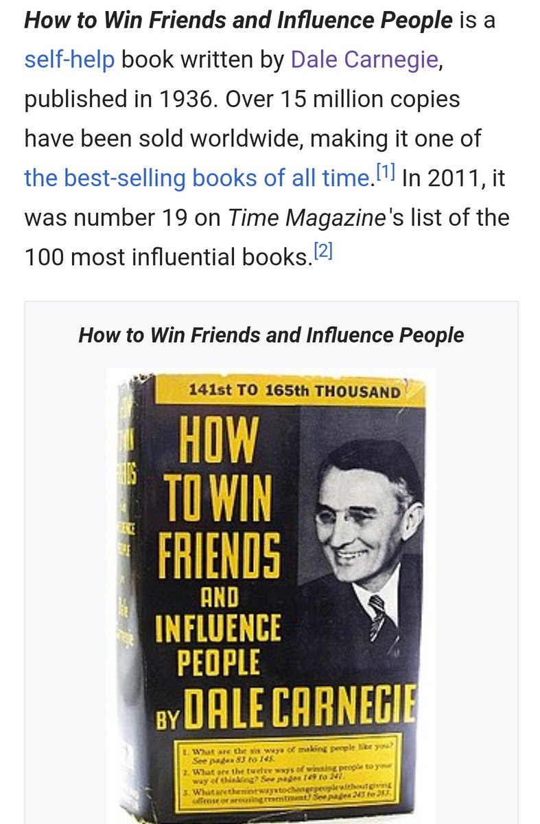 Let's start with Dale Carnegie, reading his "How to Win Friends and Influence People" Changed my life.In it, Dale describes some of the most overlooked, simply, yet EXTREMELY powerful secrets to influence and networking.People pay thousands for "Carnagie Training"