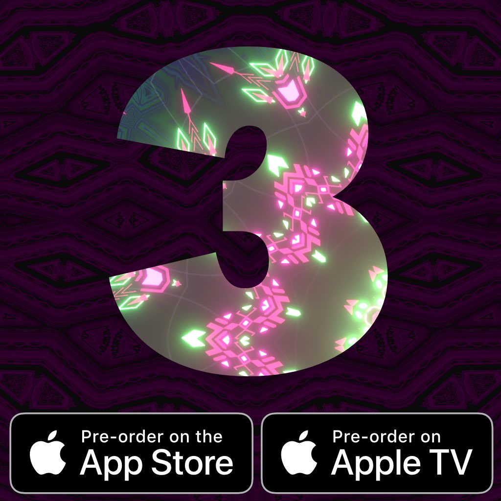 3 days and #Frakktus will out ! 
💥 Pre-order it now ✨
onelink.to/frakktus
👽👽👽
.
.
#gamedev #ios #android #appstore #appletv #fractals #fractus #arcade #endless #music #game #mobile #free #freetoplay #patterns #beautiful #preorder #release