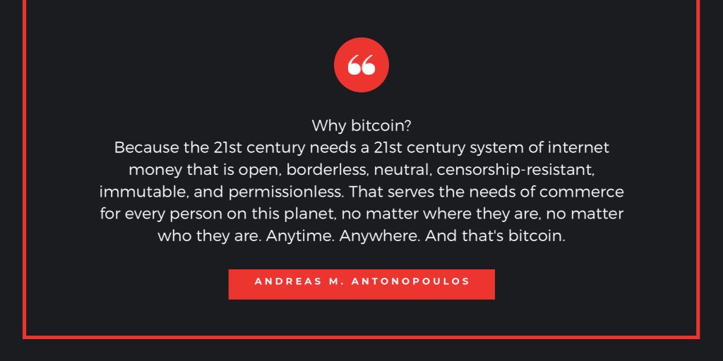 Weekend listening. <a href="/PeterMcCormack/">Peter McCormack 🏴‍☠️🇬🇧🇮🇪</a> interviews <a href="/aantonop/">Andreas (aantonop Team)</a>. Quote from the top of the show below (why #bitcoin?).