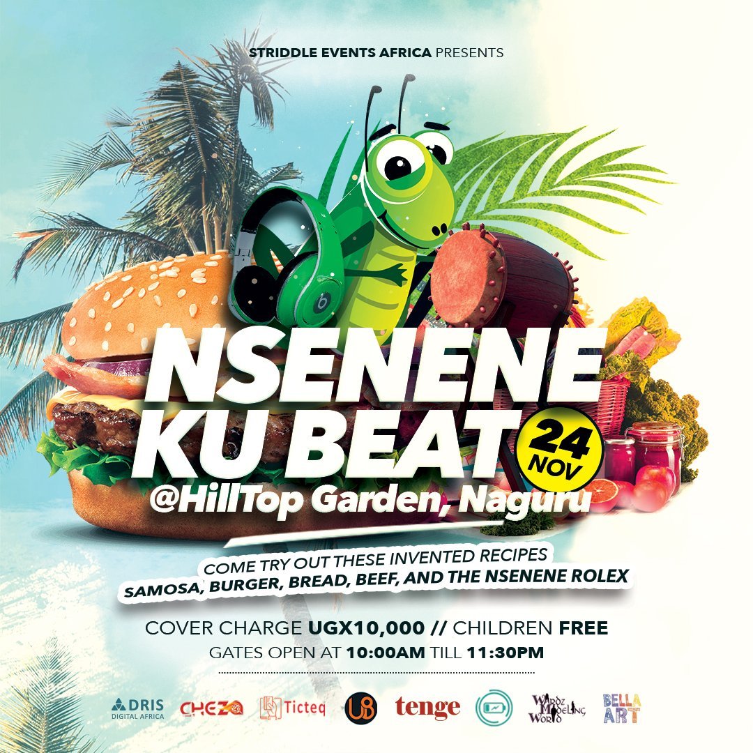 GeoffreyEwarwa's tweet photo. Away from the numerous tourist attraction Uganda is endowed with, there's "Nsenene" which only features in November! 

Let's celebrate it through tomorrow's event dubbed #NseneneKuBeat at @HilltopNaguru. https://t.co/uDMBWNv1jk
