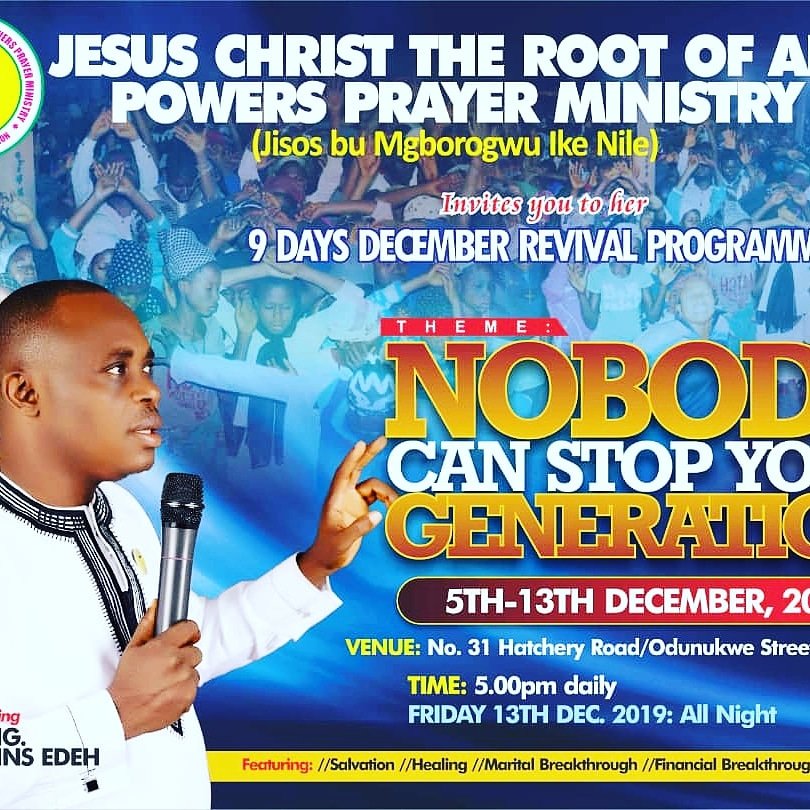 We invite you to our upcoming program tagged "Nobody can stop your generation"