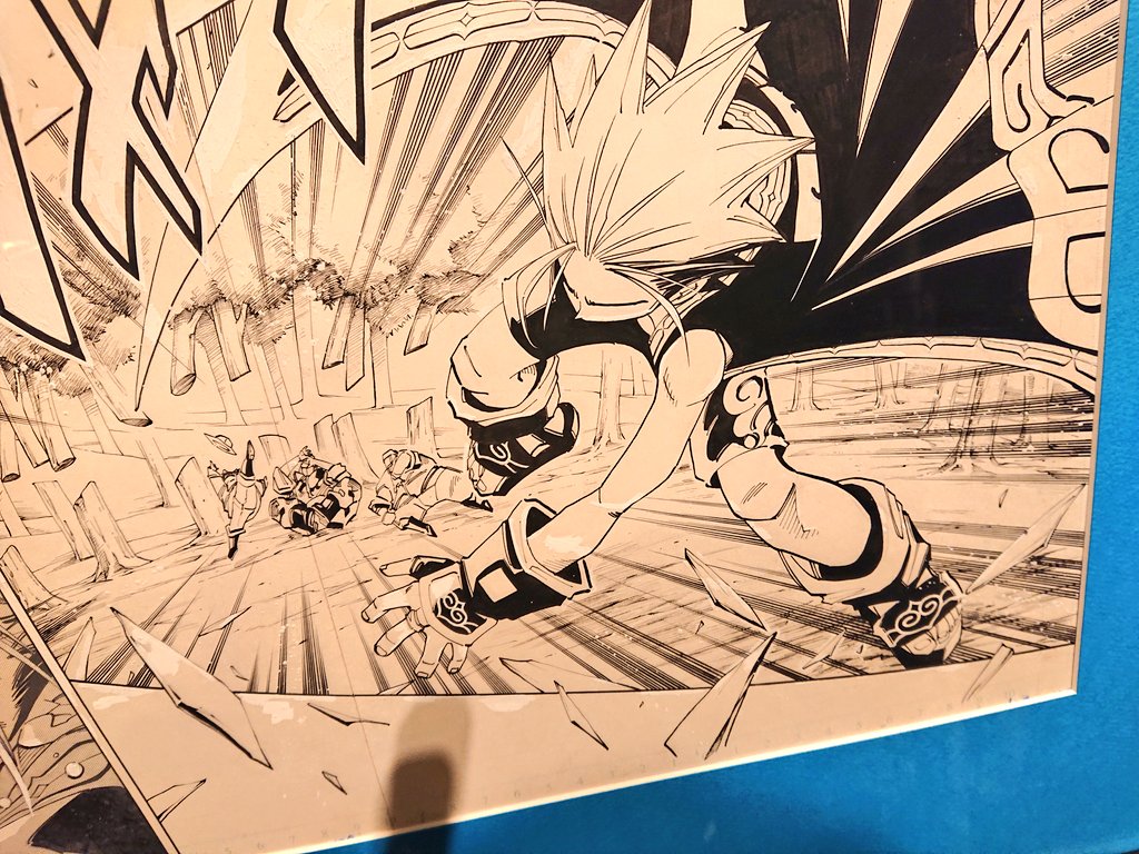 シャーマンキング展行ってきた…よかった…マジでナマ原稿だった??自分の漫画人生のバイブルや 