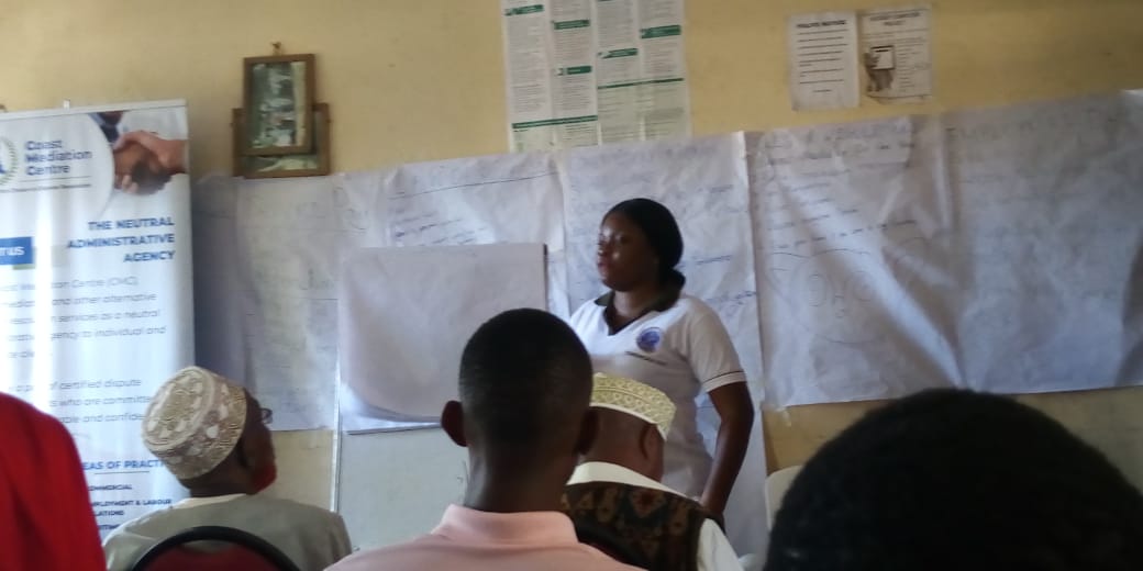 cmcmediators's tweet photo. Paralegal training courtesy of Kituo Cha Sheria at Ziwa La Ng'ombe Nyali sub county https://t.co/M3lxdtv5JB