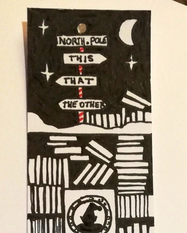 TheSnowflakeCa1's tweet photo. Could you give me directions to the North Pole please? #northpole #xmasgifts #xmasbook #xmas #christmas #BookWorm #bookshelf #bookwormgifts #bookish #booknook #bookmark #booklover #books #bookstack #booksbooksbooks #bookcase #bookaholic #bookaddict #illustration #illustrator https://t.co/VqWLpyoPzO