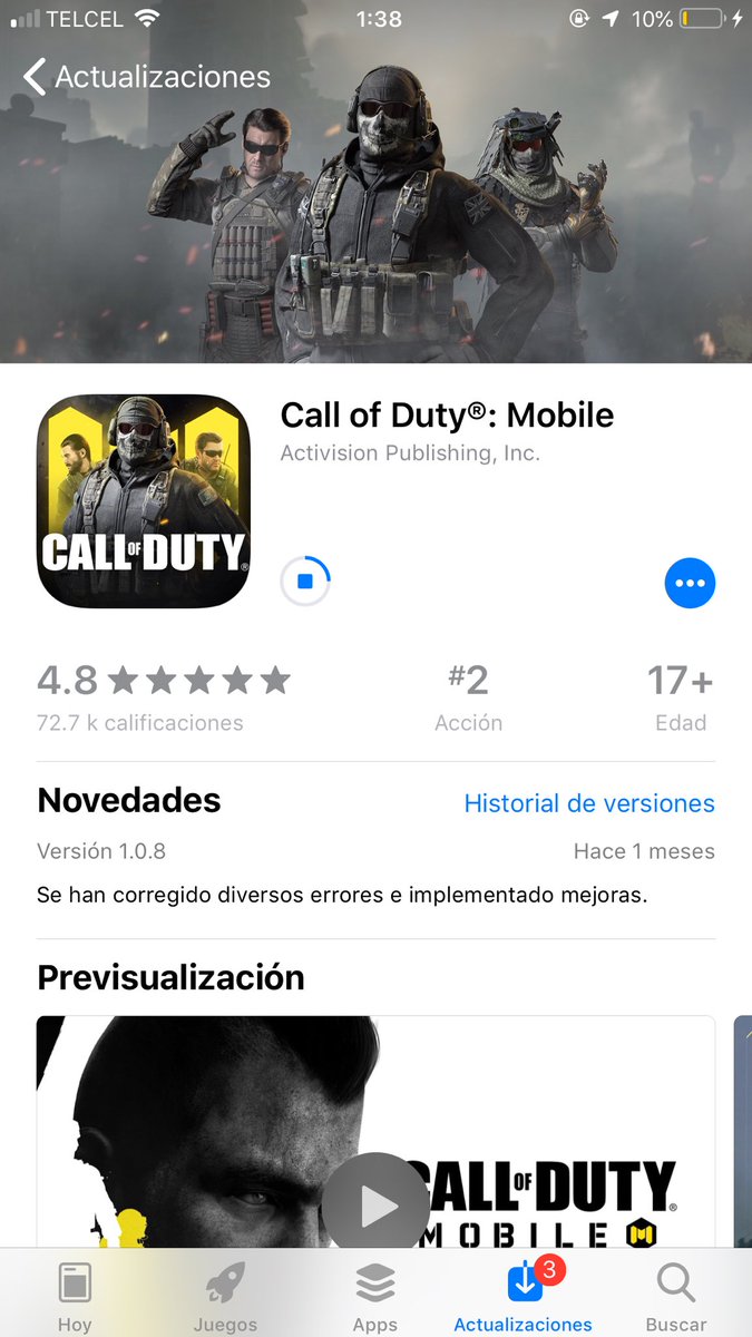 codmobile_mx's tweet photo. @Hinojosa2002H Para iOS ya está lista. https://t.co/qXrcEH7q6Z
