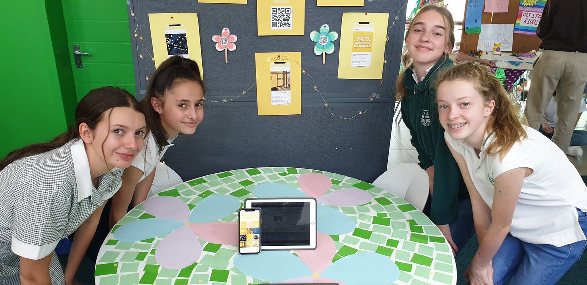 LynethCrighton's tweet image. Grade 8 girls @BresciaHouse showing their #ProblemSolving #Solution #AppDevelopmemt #MentalHeath at the recent school Out-the-box #Showcase #Innovation @Runevdmerwe @ksmart81
