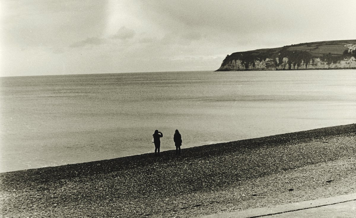 On the beach at Seaton, Devon.  Shot on film Ilford HP5+ #seaton #devon #devoncoast #devonlife #mycoast #coast #filmisnotdead #analoguephotography #orwoun54 #orwo #un54 #onthebeach #bythesea