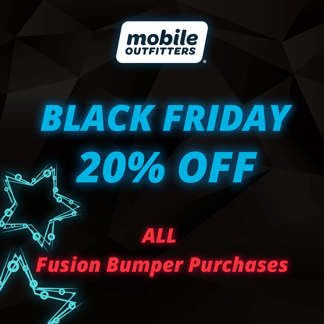 Black Friday's approaching, who's going to stop by for 20% off all Fusion Bumper Combo purchases! 
.
.
.
#MoutfittersUK #MobileOutfitters #MOFusion #BlackFriday