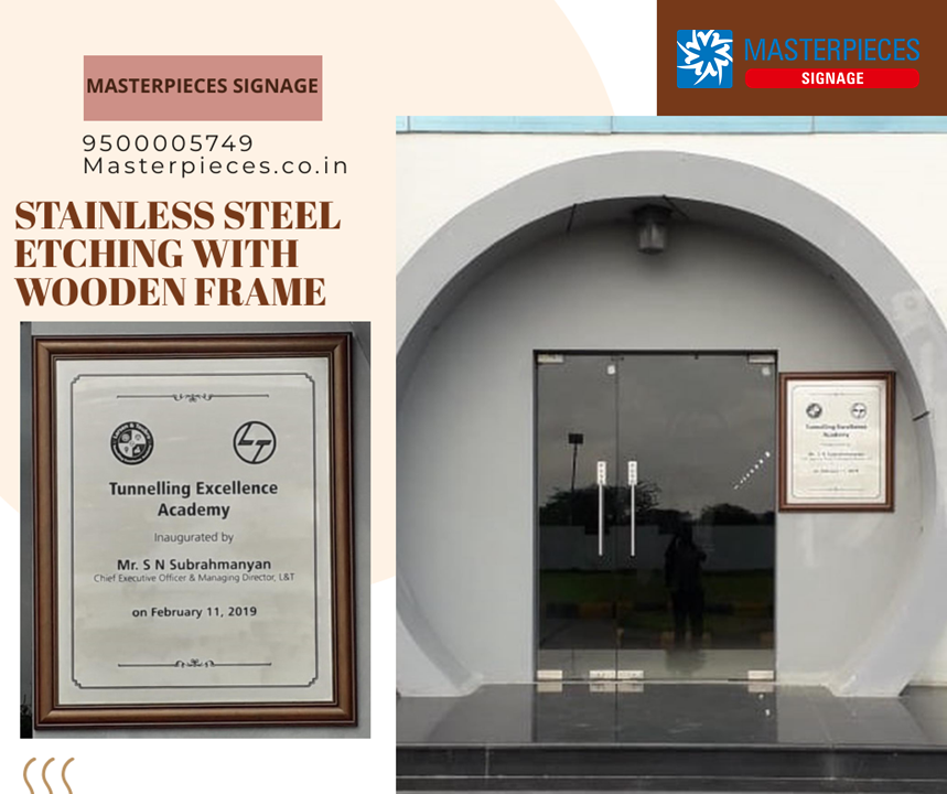 VantageOutdoor's tweet photo. #Stainless #Steel #Signage with #Wooden #Frame for Larsen & Toubro, To #Enquire ☎️9500005749 or 🌍https://t.co/6CRGNItbhJ. #SSsign #Signs #Signboard #SignageBoard #SteelSignage #WoodenSign #Sign #Chennai #Madurai #Coimbatore #Signages #Signagemakers #SignageManufactures #Design. https://t.co/7n9U6EEtFO