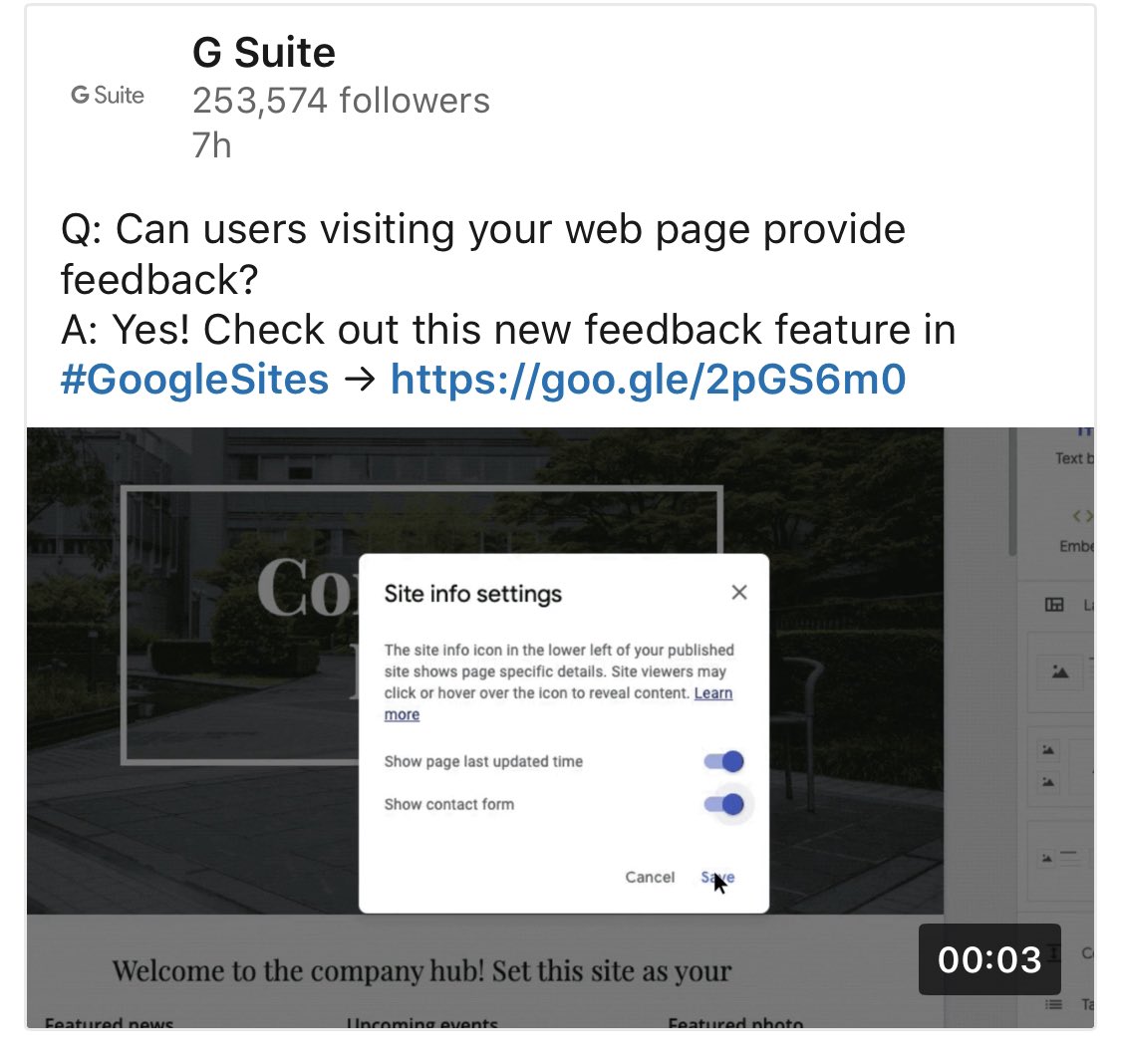 kev_bradshaw's tweet photo. A wonderful little tool for our users to provide feedback with any issues or ideas to improve their digital skills CPD website.  #googleedu #googleforeducation #fe #edtech #education #college #portsmouth #digitalskills #culture #googleet #support #googlee  #learning https://t.co/bAwIhSwxvx