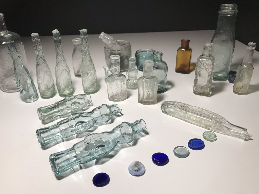 小雨のボトルディギング 。雨が強くなってきたので1時間ほど。 正