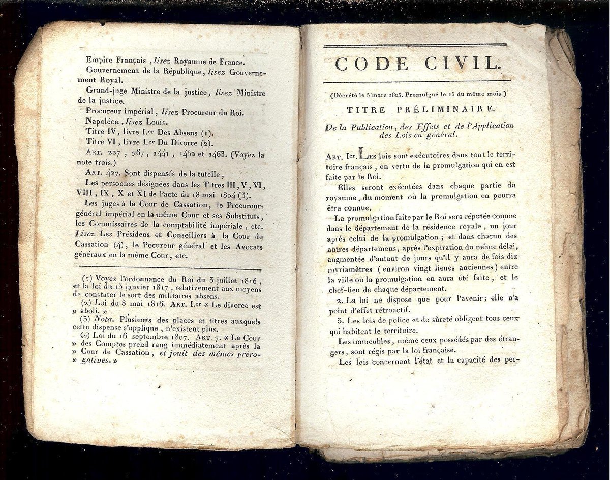 L'intransigeante on Twitter: "Les lois doivent être promulguées par le Roi ! Art 1 du code civil du 5 mars 1803 Toutes les lois sorties après 1848 n'ont aucune valeurs légales #FraudeDuNomLegal #
