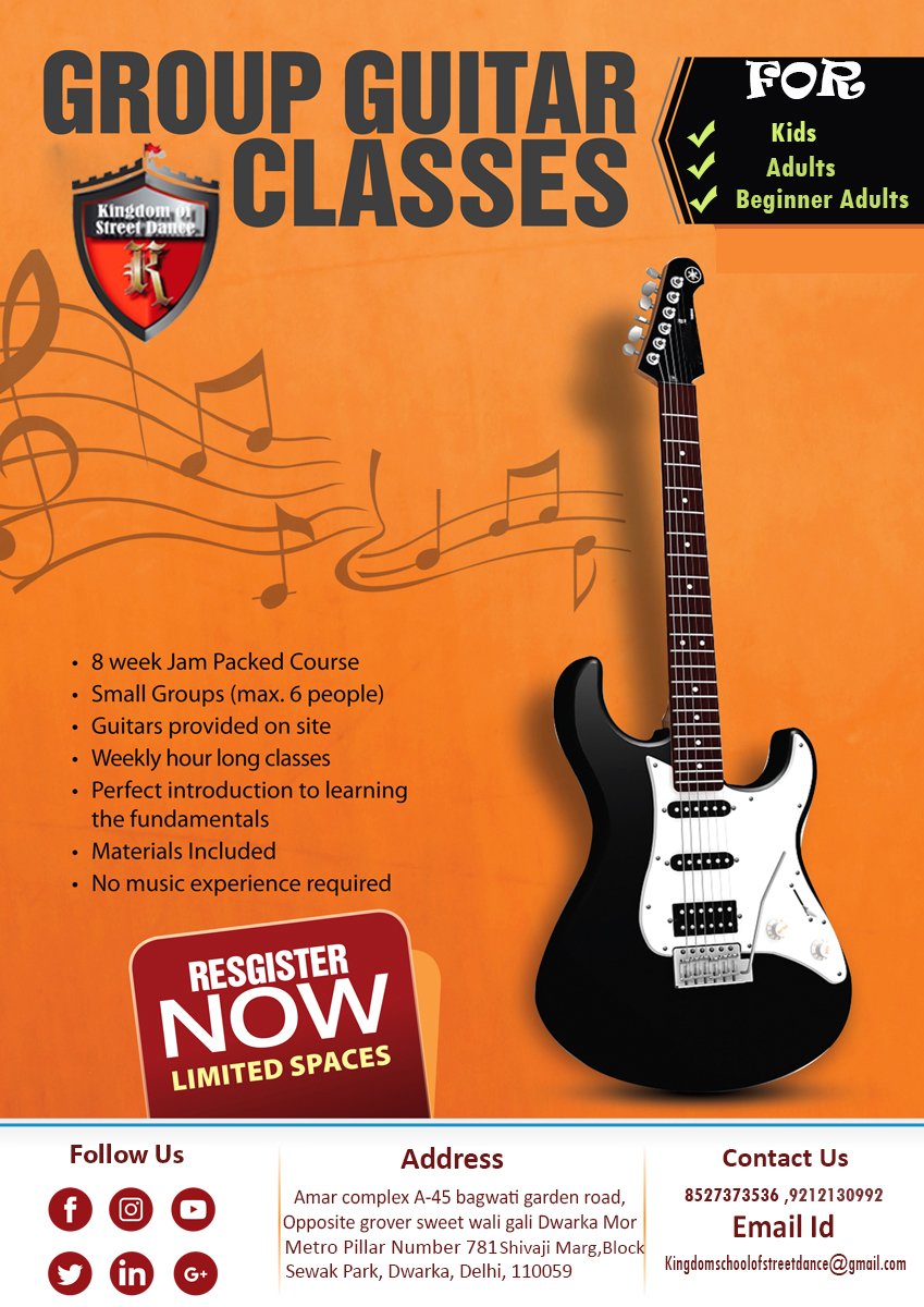KingdomSchoolO2's tweet image. Learn To Play Guitar Classes With Kingdom School Of Music And Dance Strumming Techniques, Chords and Scales, Music Theory,Earn To Play your Favourite Music..With KIngdom School Of Music &amp;amp; Dance.

#Guitar_Classes
#Favourite_Music