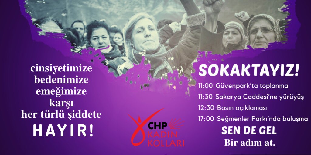 Kadına yönelik şiddete karşı susmuyor, ses çıkarıyor,
mücadelemizi büyütmeye devam ediyoruz.
25 Kasım #KadınaYönelikŞiddetileMücadeleveDayanışmaGünü’nde
81 il örgütümüzle eşzamanlı olarak sokaktayız.
#KadınCinayetleriniDurdurmakİçin
#25KasımdaSokaktayız
Ankara programımız:
