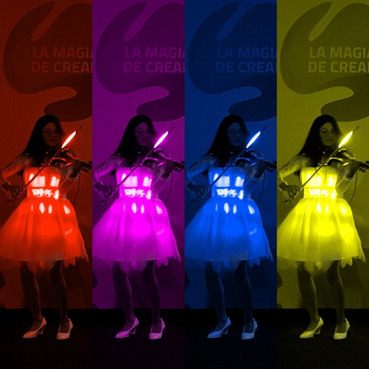 VioDanceMusic's tweet photo. Edit from last night's event - LED violin performance 🌈
Evento anoche en las nuevas instalaciones de TuClima en Madrid - Actuación de violin LED
#viodance #violinist #violin #performance #global #entertainment #electricviolin #event #ledviolin #ledshow #lightshow #colors https://t.co/QHDneOsdu0
