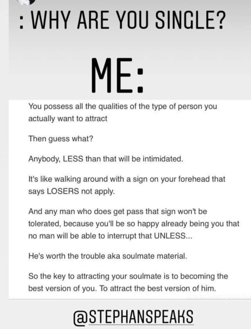 LM_Chocolate's tweet photo. This is why my response was what it was when ask about being content singled. Not settling, dumbing myself down, not changing the man. #RealTableTalk #OnTheReal #RealTalk @MsSha999 @foreveruatw @copim_rr @DrJinCA https://t.co/PKYBg3Zw8H