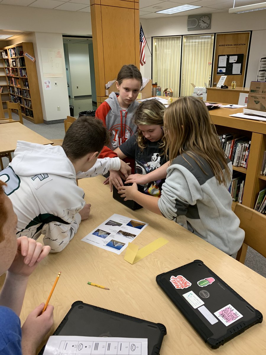 JenniferBano3's tweet photo. Team Olympia students using Teamwork and critical thinking skills to “Break Out” of Egyptian themed boxes today. Everyone escaped the curse of the mummy! @SASD_IV https://t.co/MQGurGKCEc