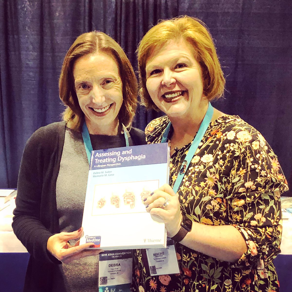 Debra Suiter (@debsuiter) on Twitter photo Shameless plug for our book. You can find it booth 1077 at #ASHA19 . Shameless plug for our book. You can find it booth 1077 at #ASHA19 .
