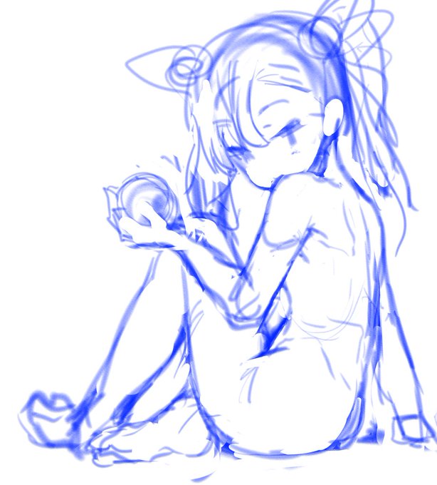 最近ポーズが描けない!って事でマリィちゃんでポーズ練習。なんかむつかしい;;;;; 