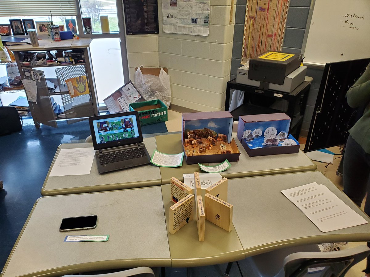 Thanks to the students of Ms. League, Ms. Bare, Mr. Wheaton, Mr. Godard, and Mrs. Harpold who came as patrons to our museums as well as other teachers and staff who stopped by to discuss the museums with students.