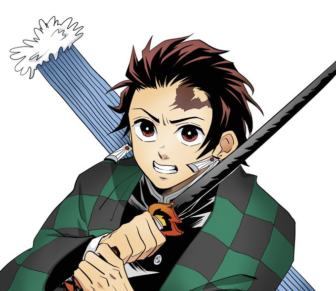 いかゴリラ@8/23元気が出る新刊発売！さんがTwitterに投稿した竈門炭治郎(鬼滅の刃)のイラスト。