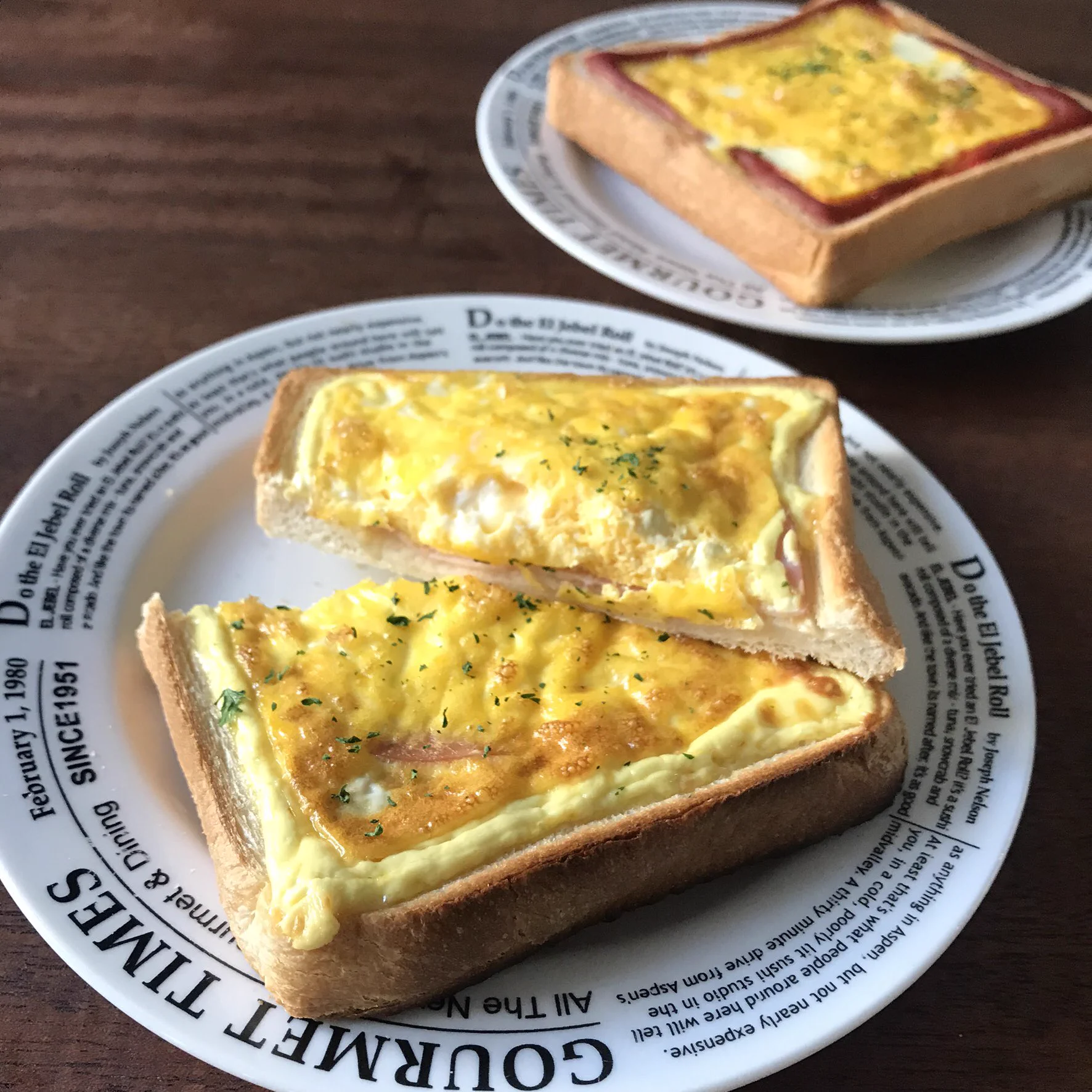 忙しい朝に！！簡単、洗い物いらずなオムレツトースト
