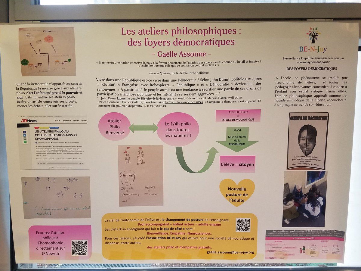 GaelleAssoune's tweet photo. #BENJoy  présente aux 18e rencontres internationales sur les nouvelles pratiques philosophiques #18rnpp @EdwigeChirouter @Budex   #prophilo @UNIGEnews @BENJoy_Asso @CardieNice #coeurenfant  https://t.co/GNgkBJtEkA https://t.co/epYonZDI9c